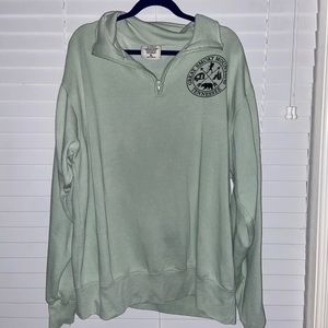 great smokey mountains quarter zip sweatshirt - size: xl EUC